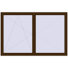 Pricing Tilt-and-Turn 2300x1500 mm REHAU ENERGY-SAVING SYNEGO MD DARK_OAK two-sided