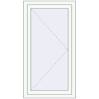 Pricing Tilt-and-Turn 700x1290 mm REHAU BRILLANT DESIGN RAL 9016 Traffic white two-sided
