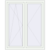 Pricing Tilt-and-Turn 1180x1500 mm REHAU OPTIMUM EURO-DESIGN 70 RAL 9016 Traffic white two-sided