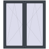 Pricing Tilt-and-Turn 1500x1700 mm REHAU ENERGY-SAVING SYNEGO MD ANTHRACITE_GREY_STRUKTURAL external