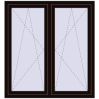 Ustalenie cen Okna skrzydłowe 1260x1400 mm REHAU ENERGY-SAVING SYNEGO MD BLACK_BROWN dwustronny