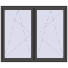 Pricing Tilt-and-Turn 1755x1520 mm REHAU ENERGY-SAVING SYNEGO MD BASALT_GREY external