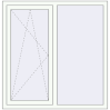 Ustalenie cen Okna skrzydłowe 1300x1280 mm EPSILON OPTIMA RAL 9016 Traffic white dwustronny
