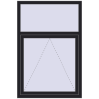 Pricing Tilt-and-Turn 1000x1500 mm REHAU BRILLANT DESIGN BLACK_ULTI-MATT two-sided