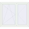 Pricing Tilt-and-Turn 1400x1200 mm REHAU ENERGY-SAVING SYNEGO MD RAL 9016 Traffic white two-sided