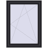 Pricing Tilt-and-Turn 900x1200 mm REHAU ENERGY-SAVING SYNEGO MD BLACK_ULTI-MATT two-sided