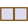 Pricing Tilt-and-Turn 2500x1250 mm REHAU OPTIMUM EURO-DESIGN 70 GOLDEN OAK two-sided