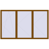 Pricing Tilt-and-Turn 3800x2300 mm REHAU ENERGY-SAVING SYNEGO MD GOLDEN OAK two-sided