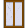 Pricing Tilt-and-Turn 1020x1350 mm REHAU OPTIMUM EURO-DESIGN 70 GOLDEN OAK two-sided