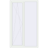 Pricing Tilt-and-Turn 1300x2200 mm REHAU OPTIMUM EURO-DESIGN 70 RAL 9016 Traffic white two-sided