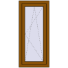 Pricing Tilt-and-Turn 520x1150 mm REHAU OPTIMUM EURO-DESIGN 70 GOLDEN OAK two-sided