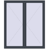 Pricing Tilt-and-Turn 1700x2000 mm REHAU OPTIMUM EURO-DESIGN 70 ANTHRACITE_GREY_STRUKTURAL two-sided