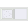 Pricing Tilt-and-Turn 1400x650 mm REHAU ENERGY-SAVING SYNEGO MD RAL 9016 Traffic white two-sided