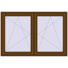 Pricing Tilt-and-Turn 1500x1000 mm REHAU OPTIMUM EURO-DESIGN 70 WALNUT external