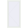 Pricing Tilt-and-Turn 1100x2300 mm REHAU BRILLANT DESIGN RAL 9016 Traffic white two-sided