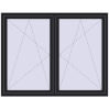 Pricing Tilt-and-Turn 1755x1355 mm REHAU ENERGY-SAVING SYNEGO MD BLACK_ULTI-MATT two-sided