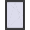 Pricing Tilt-and-Turn 1000x1500 mm REHAU OPTIMUM EURO-DESIGN 70 ANTHRACITE_GREY_GLATT two-sided