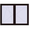 Pricing Tilt-and-Turn 1800x1350 mm REHAU OPTIMUM EURO-DESIGN 70 BLACK_BROWN external