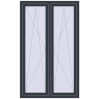 Pricing Tilt-and-Turn 1100x1800 mm REHAU OPTIMUM EURO-DESIGN 70 ANTHRACITE_GREY_STRUKTURAL external