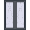 Ustalenie cen Okna skrzydłowe 1050x1355 mm REHAU ENERGY-SAVING SYNEGO MD ANTHRACITE_GREY_STRUKTURAL zewnętrzny