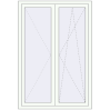 Pricing Tilt-and-Turn 1160x1700 mm REHAU OPTIMUM EURO-DESIGN 70 RAL 9016 Traffic white two-sided