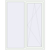 Pricing Tilt-and-Turn 1350x1700 mm REHAU OPTIMUM EURO-DESIGN 70 RAL 9016 Traffic white two-sided