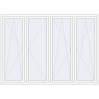 Pricing Tilt-and-Turn 2500x1800 mm ALU STANDARD 72 RAL 9016 Traffic white two-sided