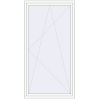 Pricing Tilt-and-Turn 1200x2300 mm REHAU ENERGY-SAVING SYNEGO MD RAL 9016 Traffic white two-sided