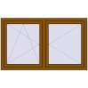 Pricing Tilt-and-Turn 1500x900 mm REHAU OPTIMUM EURO-DESIGN 70 GOLDEN OAK external