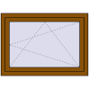 Pricing Tilt-and-Turn 1050x750 mm REHAU OPTIMUM EURO-DESIGN 70 GOLDEN OAK two-sided