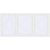 Pricing Tilt-and-Turn 2950x1400 mm REHAU ENERGY-SAVING SYNEGO MD RAL 9016 Traffic white two-sided