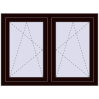 Ustalenie cen Okna skrzydłowe 1155x860 mm REHAU ENERGY-SAVING SYNEGO MD CHOCOLATE_BROWN dwustronny