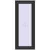 Pricing Tilt-and-Turn 600x1500 mm REHAU BRILLANT DESIGN BLACK_STRUCTURAL two-sided