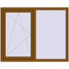 Pricing Tilt-and-Turn 1440x1150 mm REHAU OPTIMUM EURO-DESIGN 70 GOLDEN OAK external