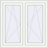 Pricing Tilt-and-Turn 1000x1000 mm REHAU OPTIMUM EURO-DESIGN 70 RAL 9016 Traffic white two-sided