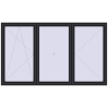 Pricing Tilt-and-Turn 2700x1600 mm REHAU ENERGY-SAVING SYNEGO MD BLACK_ULTI-MATT external