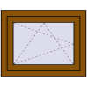 Pricing Tilt-and-Turn 700x550 mm REHAU OPTIMUM EURO-DESIGN 70 GOLDEN OAK external