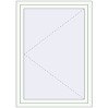 Pricing Tilt-and-Turn 950x1400 mm REHAU ENERGY-SAVING SYNEGO MD RAL 9016 Traffic white two-sided