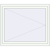 Pricing Tilt-and-Turn 1260x1060 mm REHAU OPTIMUM EURO-DESIGN 70 RAL 9016 Traffic white two-sided
