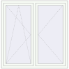 Pricing Tilt-and-Turn 1436x1464 mm REHAU ENERGY-SAVING SYNEGO MD RAL 9016 Traffic white two-sided