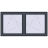 Ustalenie cen Okna skrzydłowe 1665x860 mm REHAU ENERGY-SAVING SYNEGO MD ANTHRACITE_GREY_STRUKTURAL dwustronny