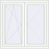 Pricing Tilt-and-Turn 1100x1100 mm REHAU OPTIMUM EURO-DESIGN 70 RAL 9016 Traffic white two-sided