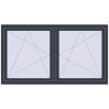 Pricing Tilt-and-Turn 1770x1010 mm REHAU ENERGY-SAVING SYNEGO MD ANTHRACITE_GREY_STRUKTURAL external