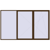 Ustalenie cen Okna skrzydłowe 3800x2300 mm REHAU ENERGY-SAVING SYNEGO MD DARK_OAK dwustronny