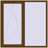 Pricing Tilt-and-Turn 1500x1500 mm EPSILON OPTIMA WALNUT two-sided