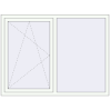 Pricing Tilt-and-Turn 1600x1200 mm REHAU BRILLANT DESIGN RAL 9016 Traffic white two-sided