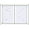 Pricing Tilt-and-Turn 1400x1000 mm REHAU ENERGY-SAVING SYNEGO MD RAL 9016 Traffic white two-sided