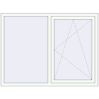 Pricing Tilt-and-Turn 1600x1200 mm REHAU ENERGY-SAVING SYNEGO MD RAL 9016 Traffic white two-sided