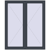 Pricing Tilt-and-Turn 1400x1700 mm REHAU OPTIMUM EURO-DESIGN 70 ANTHRACITE_GREY_STRUKTURAL external