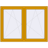 Pricing Tilt-and-Turn 1600x1200 mm ALU STANDARD 72 RAL 1004 Golden yellow two-sided